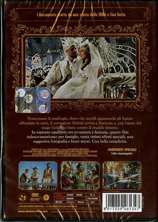Capitan Sinbad di Byron Haskin - DVD - 2