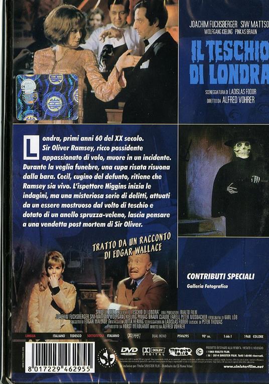 Il teschio di Londra di Alfred Vohrer - DVD - 2