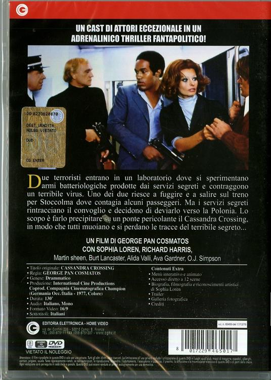 Cassandra Crossing di George Pan Cosmatos - DVD - 2