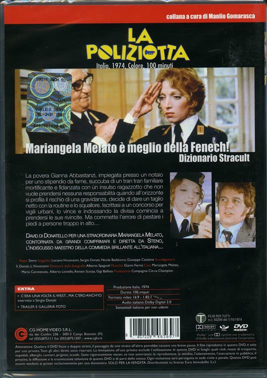 La poliziotta di Steno - DVD - 2