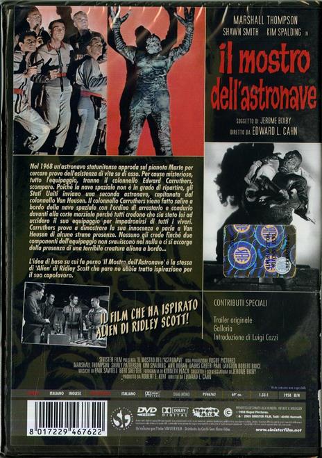 Il mostro dell'astronave di Edward L. Cahn - DVD - 2