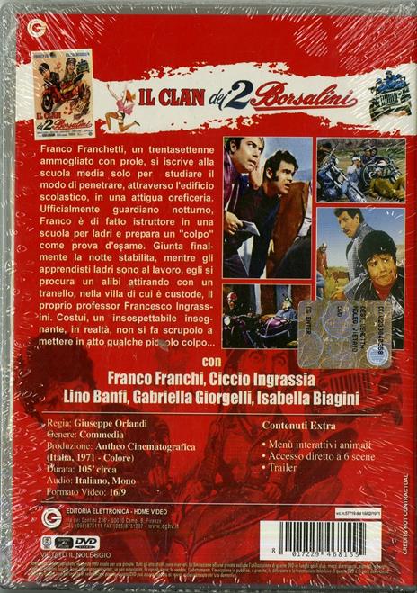 Il clan dei due borsalini di Giuseppe Orlandini - DVD - 2