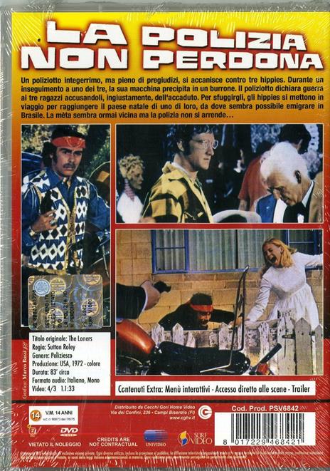 La polizia non perdona di Sutton Roley - DVD - 2