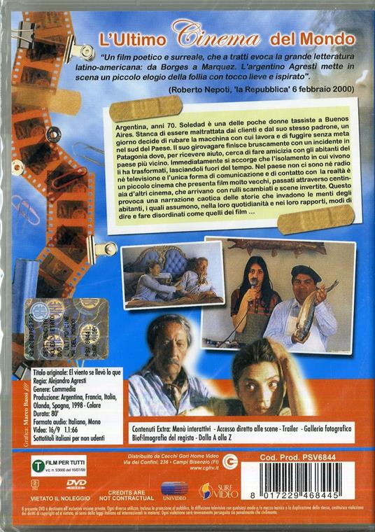 L' ultimo cinema del mondo - DVD - Film di Alejandro Agresti Commedia