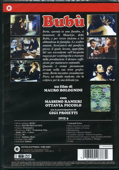 Bubù di Montparnasse di Mauro Bolognini - DVD - 2