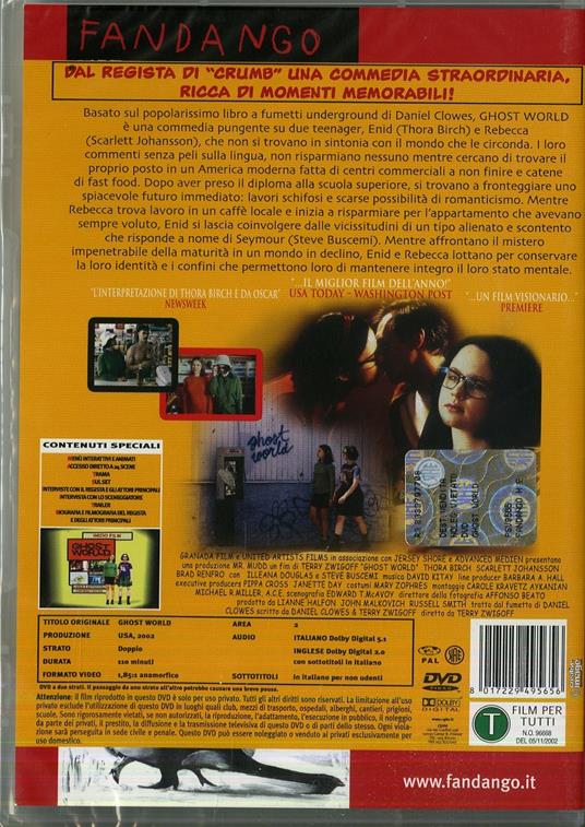 Ghost World - DVD - Film di Terry Zwigoff Commedia | IBS