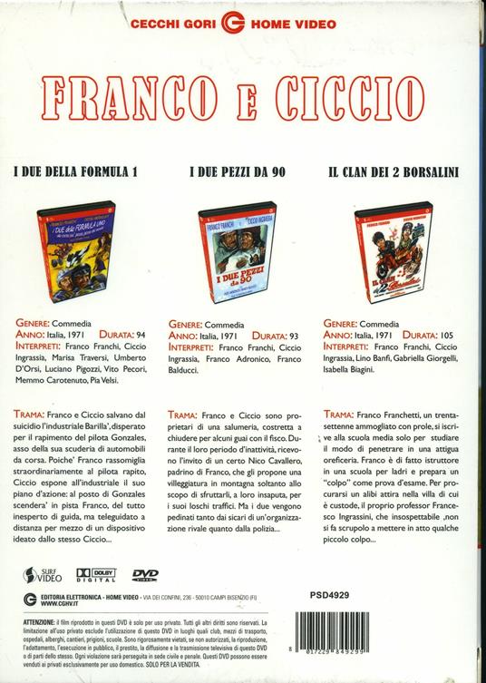 Franco Franchi e Ciccio Ingrassia (3 DVD) - DVD - Film di Osvaldo Civirani  , Giuseppe Orlandini Commedia | IBS