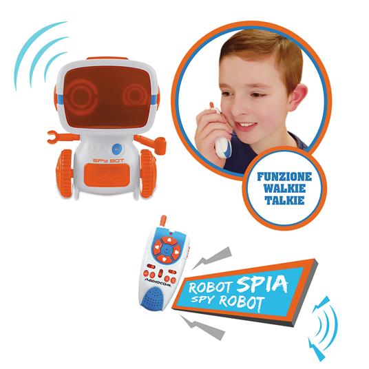 RADIOCOM MARS 9 SPYBOT ROBOT RADIOCOMANDATO CON WALKIE TALKIE E FUNZIONE SPIA - 2