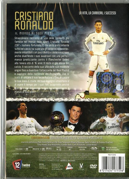 Cristiano Ronaldo. Il mondo ai suoi piedi - DVD - Film di Tara Pirnia Sport  | IBS