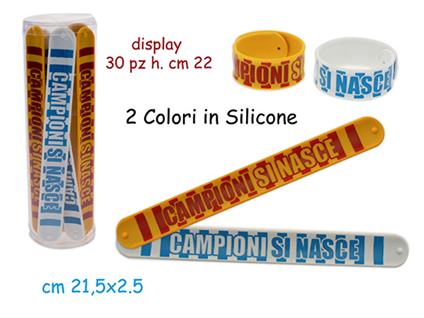 Braccialetto Morbidoso Slap Campioni Si Nasce 215x25x2 Mm (Assortimento)