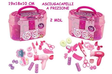 Miss Signorina - Fashion Girl - Valigetta Parrucchiera Rosa (Assortimento)