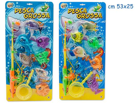 Super Pesca. Blister Piccolo Pescatore Con Retino e 7 Pesci