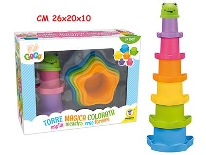 Torre Magica Colorata 7 Pz