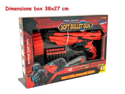 Soft Bullet Gun 14 Proiettili Morbidi Con Luce