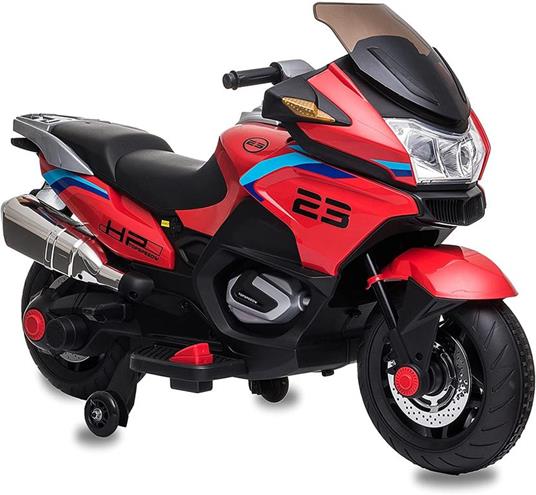 Moto da Strada Elettrica Rossa 12Volts con Luci e Suoni 66705 - 2