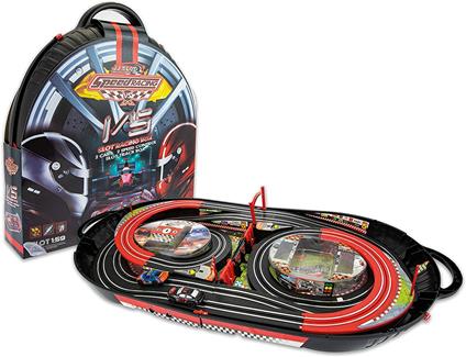 Teorema- Pista Auto in Valigetta per Bambini Scala 1:59, Colore Rosso, 67066