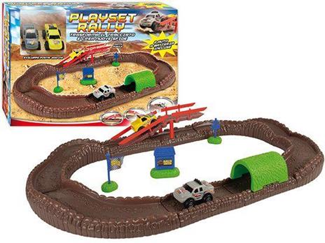 Playset Rally Con 2 Macchinine E Accessori