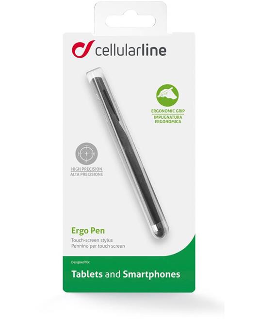 Cellularline Ergo Pen - Universale Pennino per touch screen con impugnatura  ergonomica Nero - Cellular Line - Telefonia e GPS | IBS