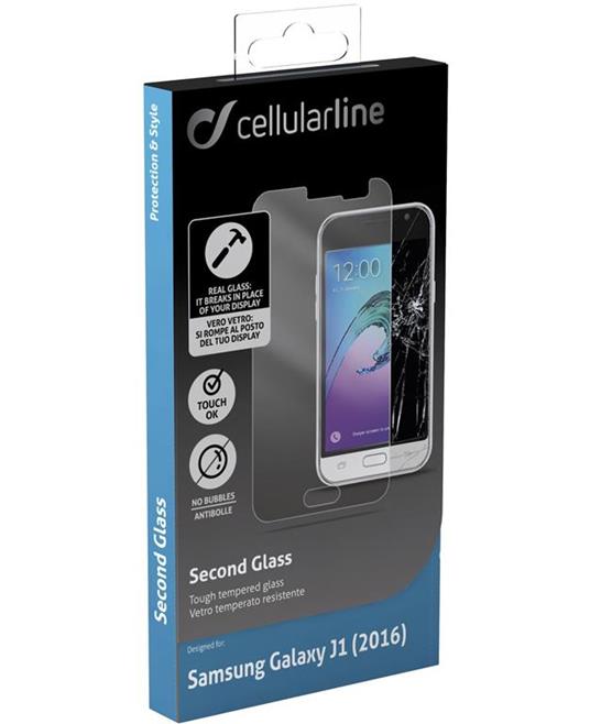 Vetro Temperato per Galaxy J1 - Cellularline - Telefonia e GPS | IBS