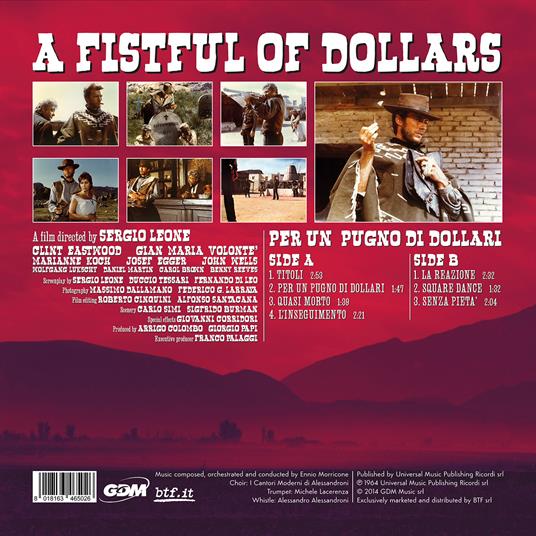 Per un pugno di dollari (A fistful of dollars) (Limited Edition Red Canyon Vinyl) - Vinile LP di Ennio Morricone - 3