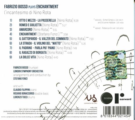 Enchantement. L'incantesimo di Nino Rota - CD Audio di London Symphony Orchestra,Fabrizio Bosso - 2