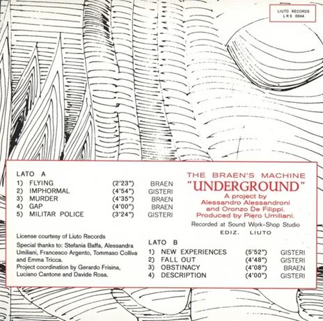Underground - CD Audio di Braen's Machine - 2