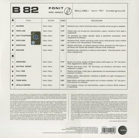B82. Ballabili Anni 70 Underground - Vinile LP + CD Audio di Fabio Fabor - 2