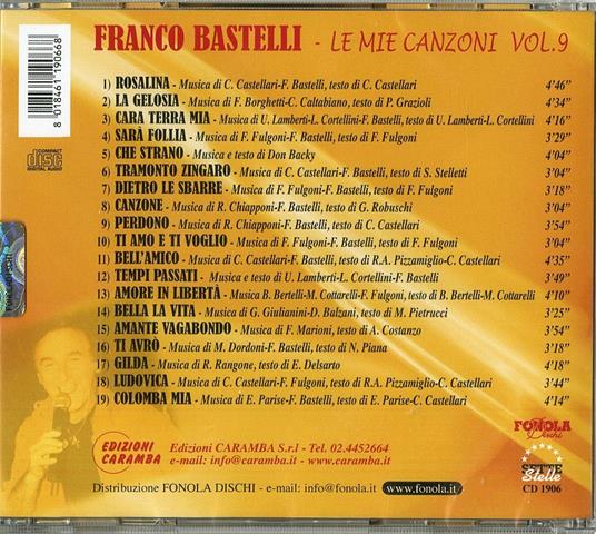 Le Mie Canzoni vol.9 - CD Audio di Franco Bastelli - 2