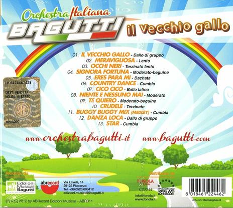 Il Vecchio Gallo - CD Audio di Orchestra Bagutti - 2