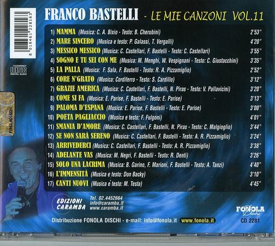 Le Mie Canzoni vol.11 - CD Audio di Franco Bastelli - 2