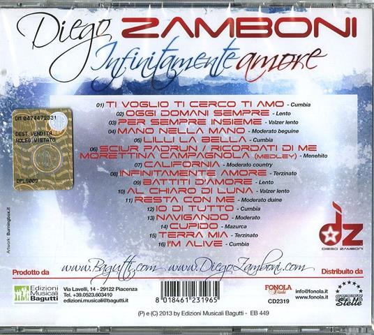 Infinitamente Amore - CD Audio di Diego Zamboni - 2