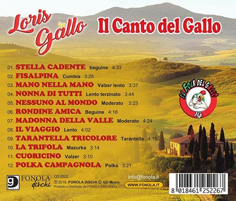 Il canto del gallo - CD Audio di Loris Gallo - 2