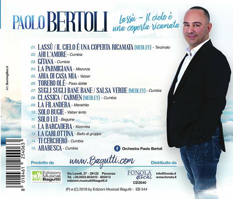 Lassù il cielo è una coperta ricamata - Paolo Bertoli - CD | IBS