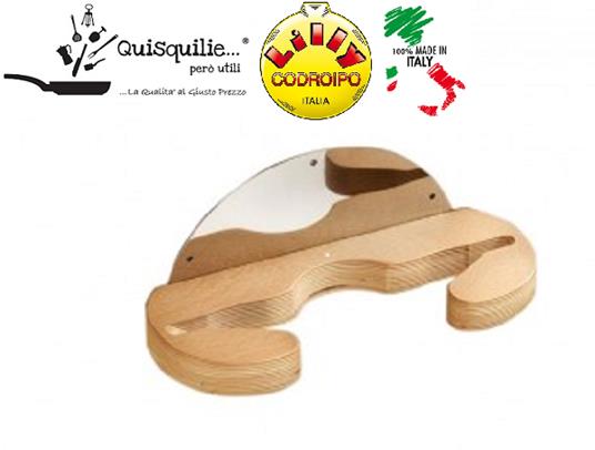 Supporto per pale pizza universale a parete in legno 4 posti Lilly