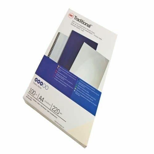 GBC Copertine per rilegatura tradizionali A4 220gsm bianche(100) - 2