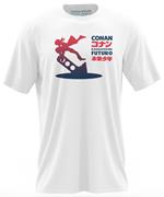 T-Shirt Unisex Tg. L. Conan, Il Ragazzo Del Futuro: Kiss White