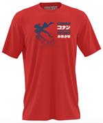 T-Shirt Unisex Tg. L. Conan, Il Ragazzo Del Futuro: Kiss Red