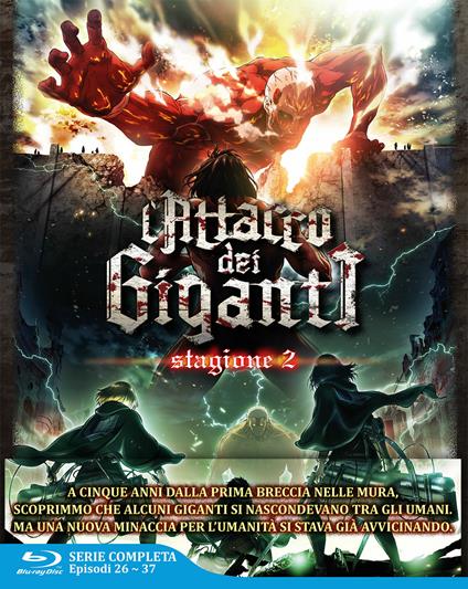 L' attacco dei giganti. Stagione 2. The Complete Series (Eps. 01-12) (3 Blu-ray) di Tetsuro Araki - Blu-ray