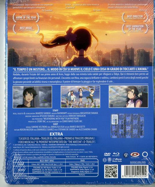 Weathering with You. Con Steelbook (DVD + Blu-ray) di Makoto Shinkai - Blu-ray - 2
