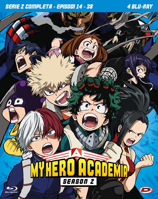 My Hero Academia. Stagione 2. The Complete Series (Eps. 14-38) (4 Blu-ray) di Kenji Nagasaki - Blu-ray