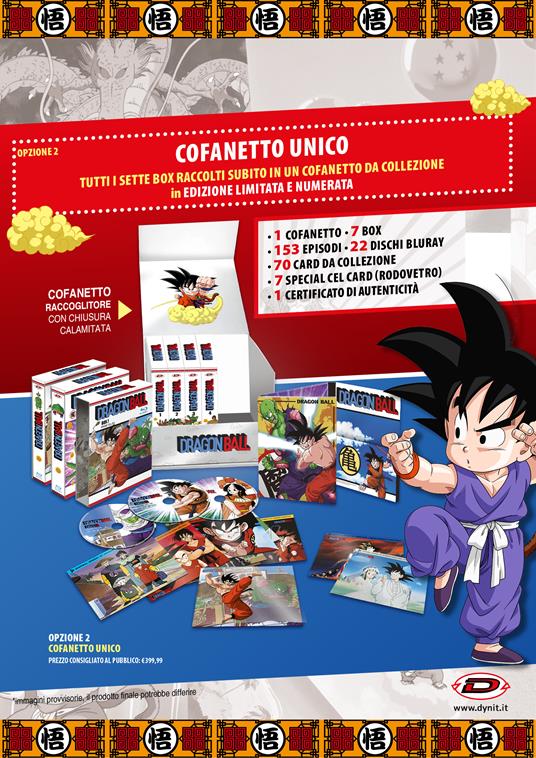 Dragon Ball Limited Box-Set (Eps. 01-153) (22 Blu-ray) di Daisuke Nishio - Blu-ray - 2