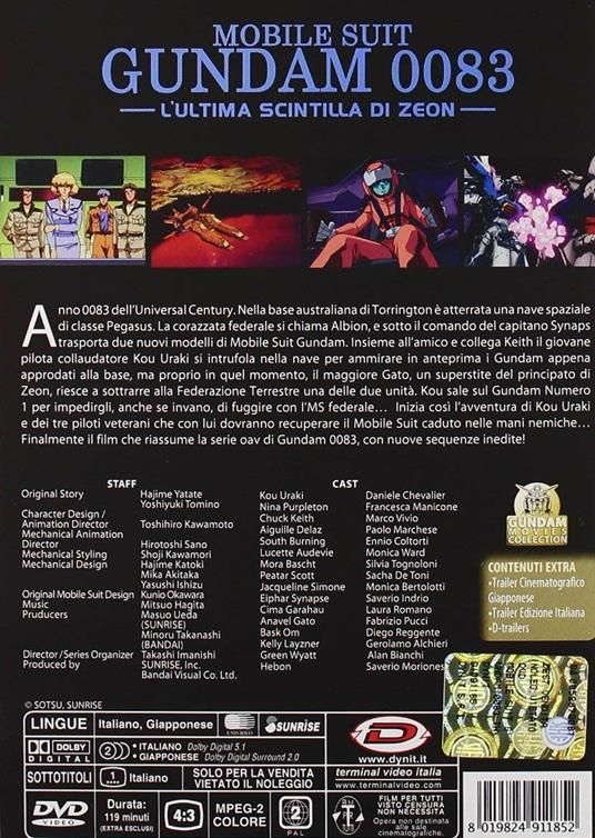 Mobile Suit Gundam 0083. The Movie. L'Ultima Scintilla Di Zeon - DVD - Film  di Takashi Imanishi Animazione | IBS