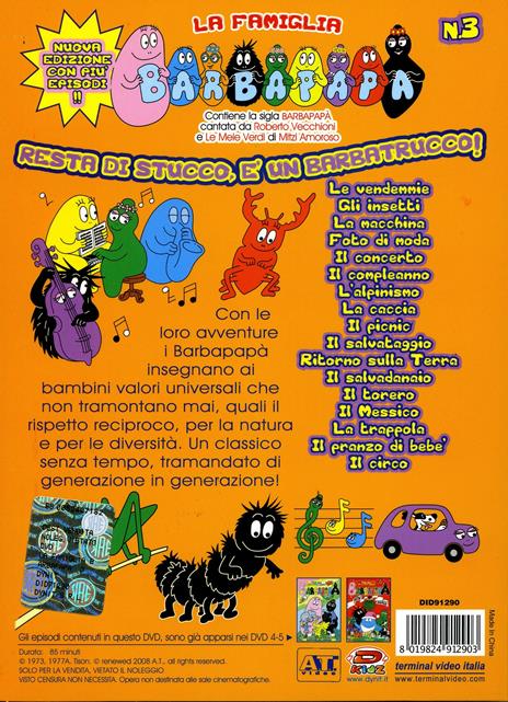 Barbapapà. La famiglia. Vol. 3 di Talus Taylor,Annette Tison - DVD - 2