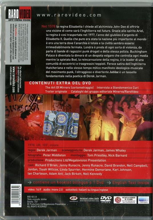 Jubilee di Derek Jarman - DVD - 2