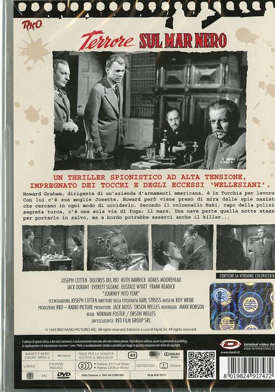 Terrore sul Mar Nero di Orson Welles,Norman Foster - DVD - 2