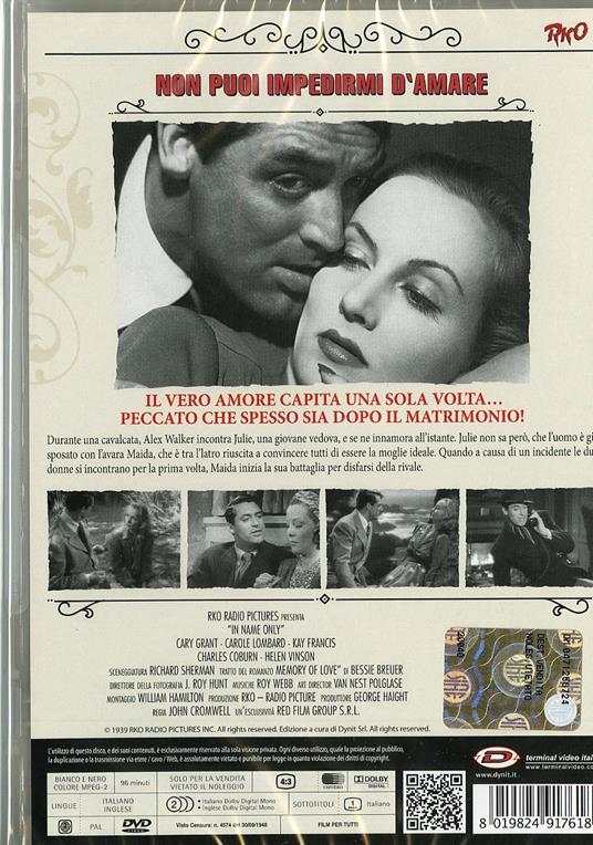 Non puoi impedirmi d'amare di John Cromwell - DVD - 2