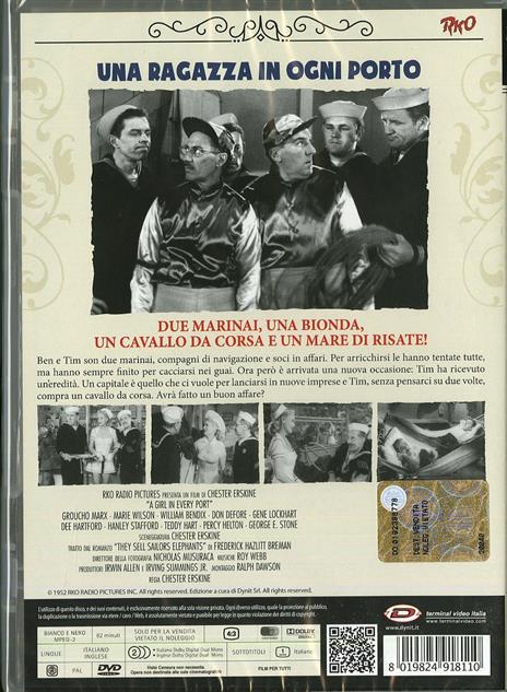 Una ragazza in ogni porto di Chester Erskine - DVD - 2