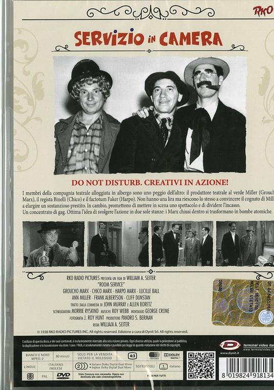 Servizio in camera di William A. Seiter - DVD - 2