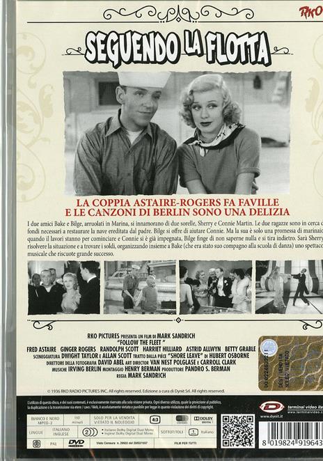 Seguendo la flotta di Mark Rex Sandrich - DVD - 2