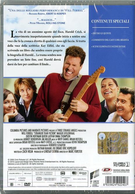 Vero come la finzione di Marc Forster - DVD - 2